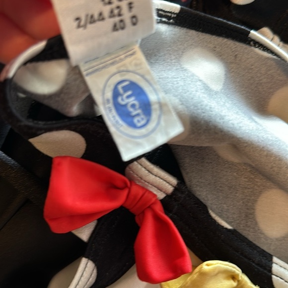 Moschino MARE Polka Dot Bow Bikini Swimsuit Vintage - Picture 11 of 11